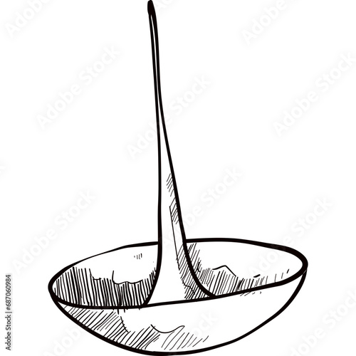 thumbtack handdrawn illustration
