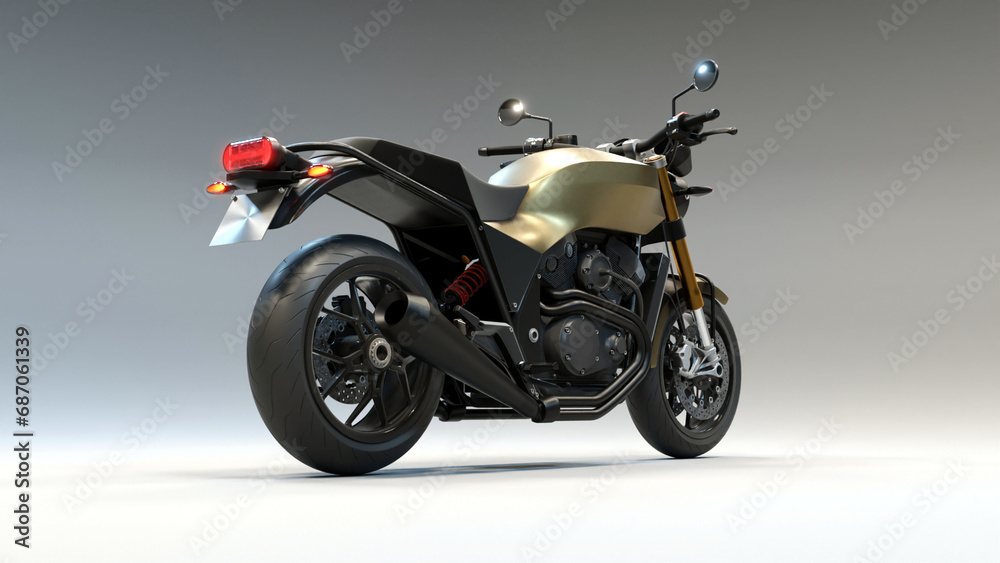 Concept 4 - 3D Motorcycle concept design Concept 4 - 3D Motorcycle concept design