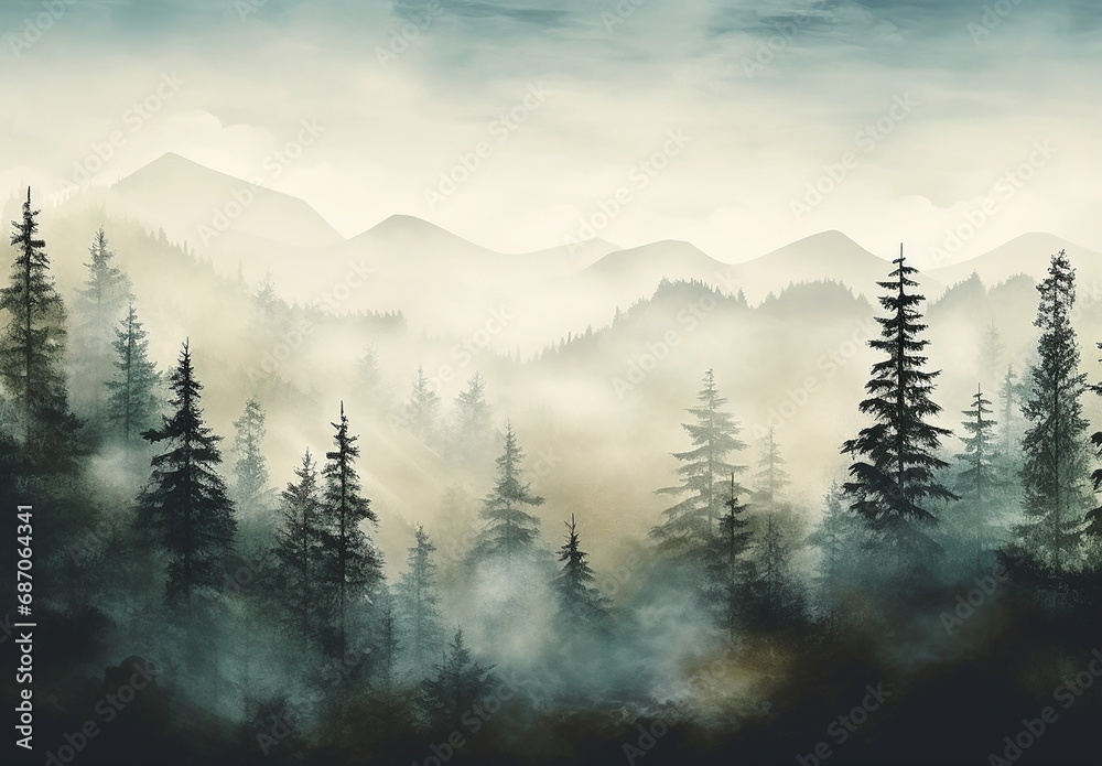 Forest Watercolor Images