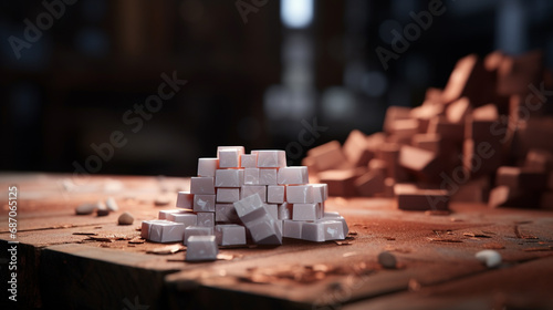 puzzle on the table HD 8K wallpaper Stock Photographic Image 