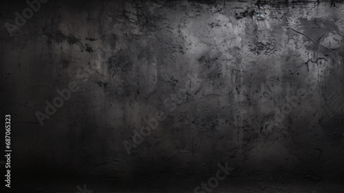 Explore the raw beauty of a black wall texture paired with a dark concrete floor forming a compelling old grunge background.