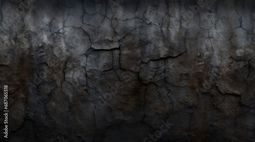 Immerse yourself in the atmospheric presence of a dark grunge textured wall  captured up close.