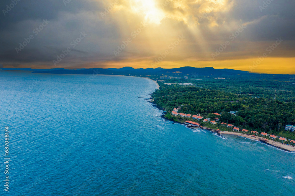 Aerial view of Phu Quoc island, Vietnam