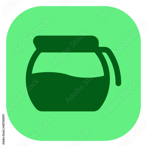 Editable coffee decanter vector icon. Cafe, coffee shop, restaurant, drink, beverages. Part of a big icon set family. Perfect for web and app interfaces, presentations, infographics, etc