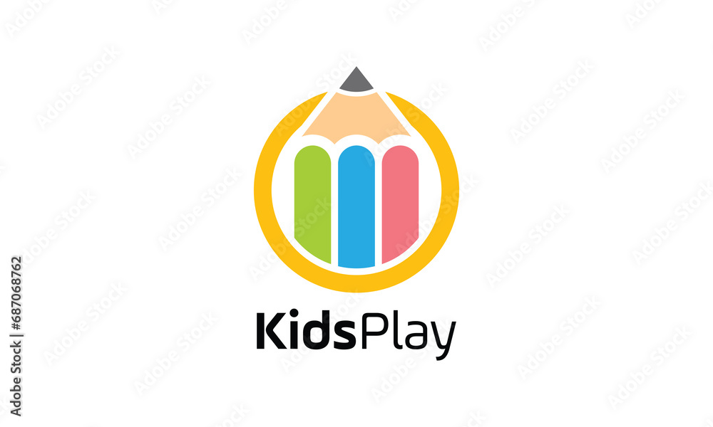 Logo vector pencil symbol of student education design architecture innovation creativity and inspiration Logo vector pencil symbol of student education design architecture innovation creativity and inspiration