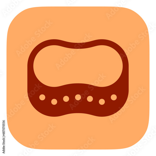 Editable cleaning sponge, scrubber vector icon. Part of a big icon set family. Perfect for web and app interfaces, presentations, infographics, etc