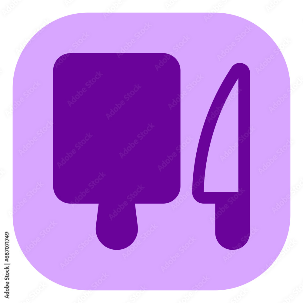 Editable knife, cutting mat vector icon. Part of a big icon set family. Perfect for web and app interfaces, presentations, infographics, etc Editable knife, cutting mat vector icon. Part of a big icon set family. Perfect for web and app interfaces, presentations, infographics, etc