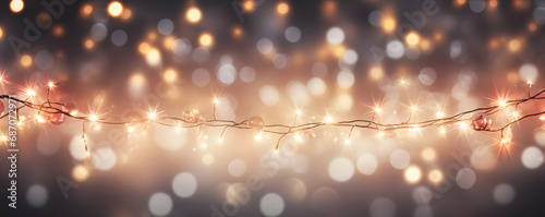 Hintergrund mit Glitter, Lichter, Lichterkette, Funkeln, Sterne in silber, gold, weiß und schwarz als bokeh Banner photo