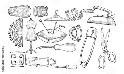 tailor tools handdrawn collection