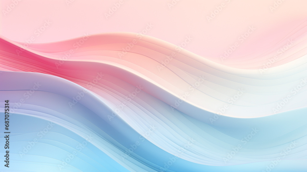 Fototapeta premium Stylish pastel of wave background design
