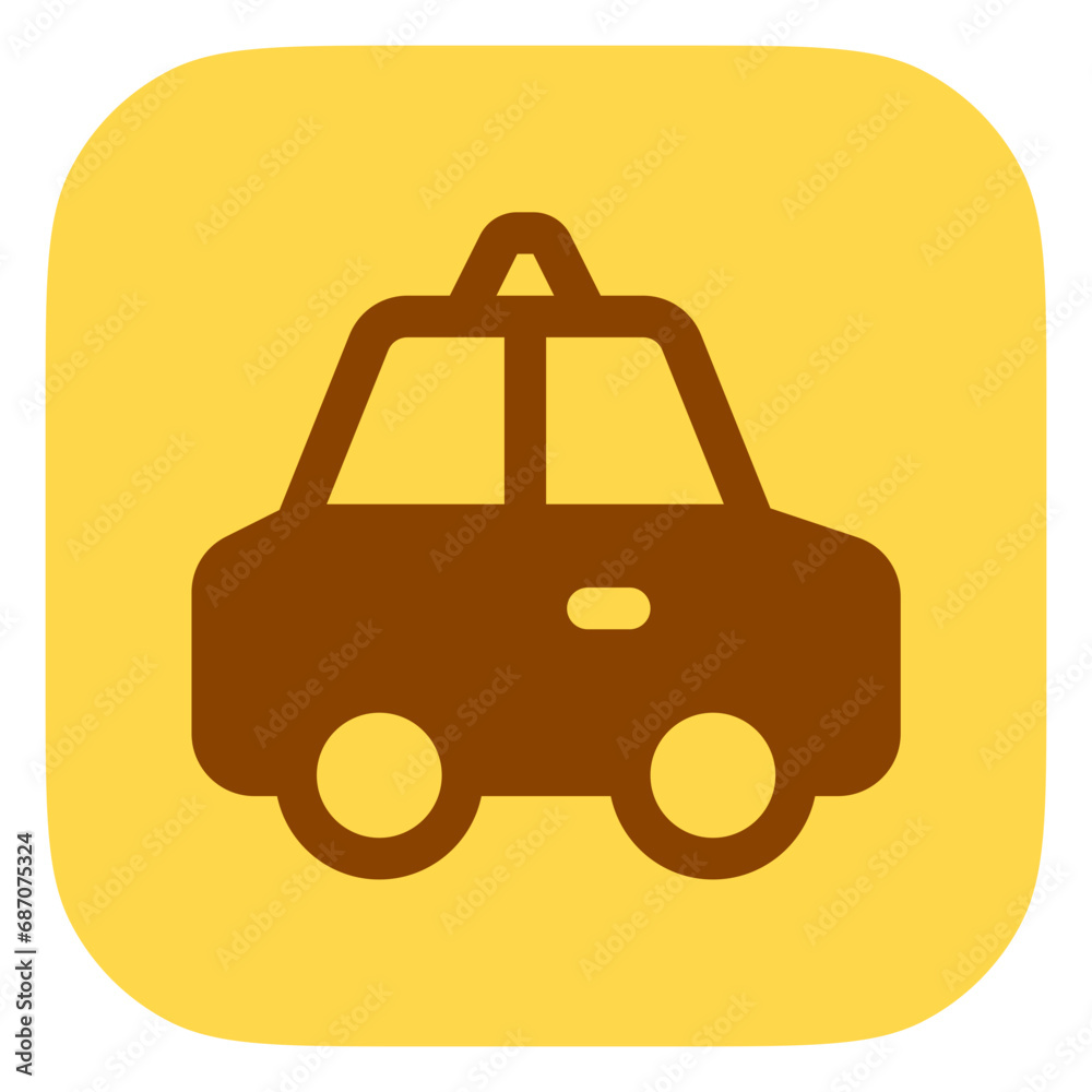 Obraz premium Editable taxi cab vector icon. Vehicles, transportation, travel. Part of a big icon set family. Perfect for web and app interfaces, presentations, infographics, etc