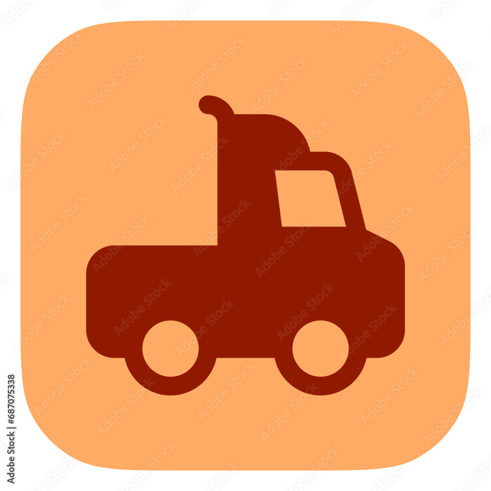 Editable semi-trailer truck vector icon. Vehicles, transportation, travel. Part of a big icon set family. Perfect for web and app interfaces, presentations, infographics, etc Editable semi-trailer truck vector icon. Vehicles, transportation, travel. Part of a big icon set family. Perfect for web and app interfaces, presentations, infographics, etc