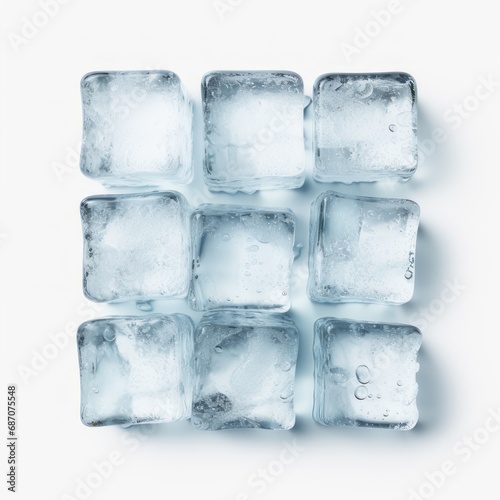 Ice Cubes isolated on a white background