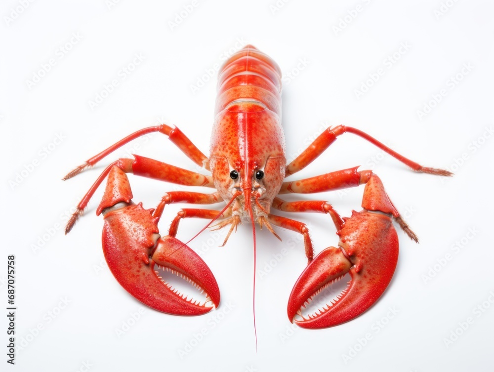 Lobster isolated on a white background Lobster isolated on a white background