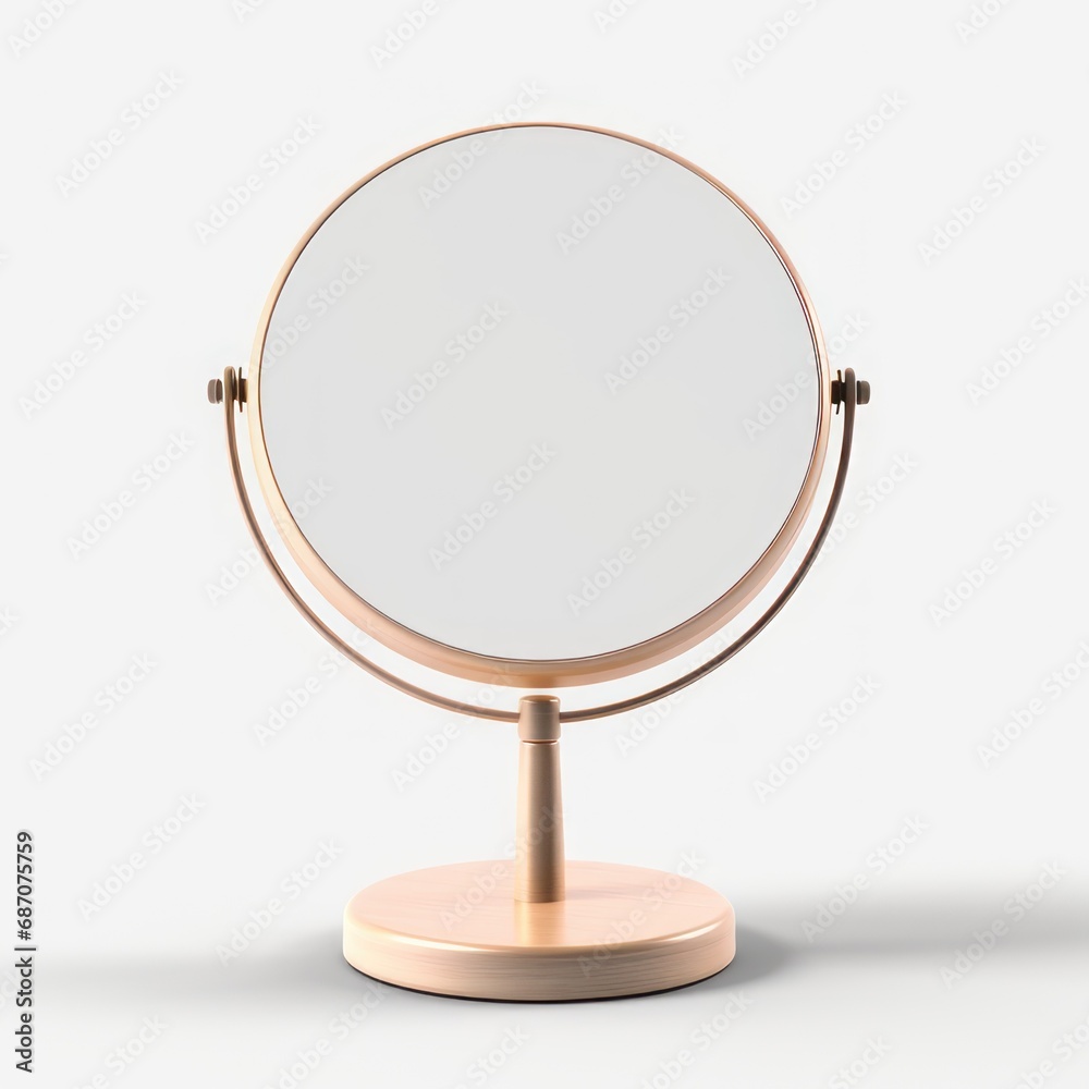 Makeup Mirror isolated on a white background Makeup Mirror isolated on a white background