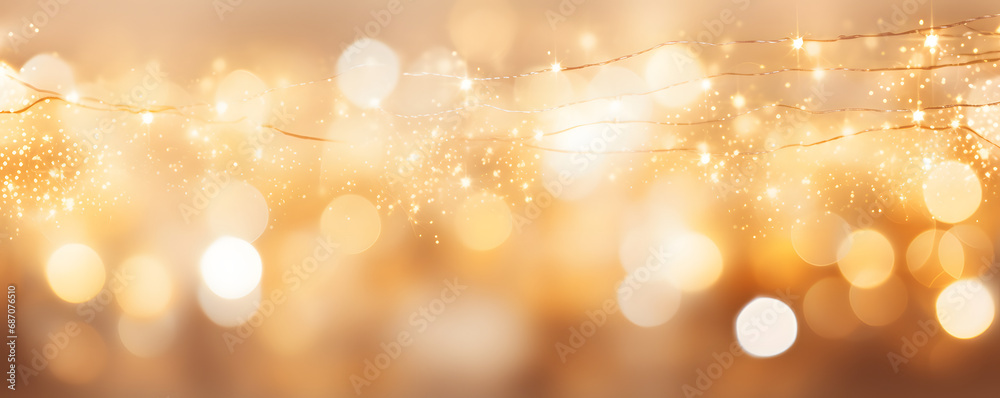 Hintergrund mit Glitter, Lichter, Lichterkette, Funkeln, Sterne in silber, gold, weiß und schwarz als bokeh Banner Hintergrund mit Glitter, Lichter, Lichterkette, Funkeln, Sterne in silber, gold, weiß und schwarz als bokeh Banner