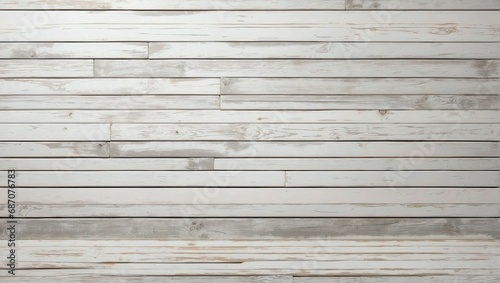 Old painted pine planks with white and grey tones, textured wooden wall, ideal for vintage and rustic design backgrounds