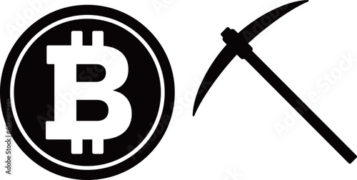 仮想通貨　ピッケル　アイコン
