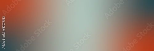 russet orange - deep teal gradient horizontal banner background photo