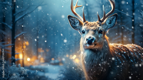 deer in the winter forest © Animaflora PicsStock
