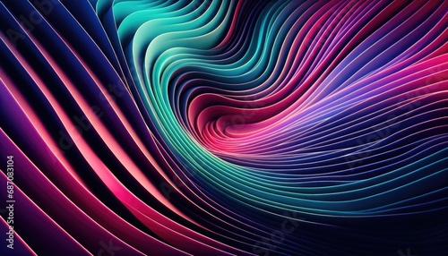 Seamless flow of undulating layers transitioning from deep purple through vibrant pink to rich teal  creating a dynamic sense of movement and fluidity.
