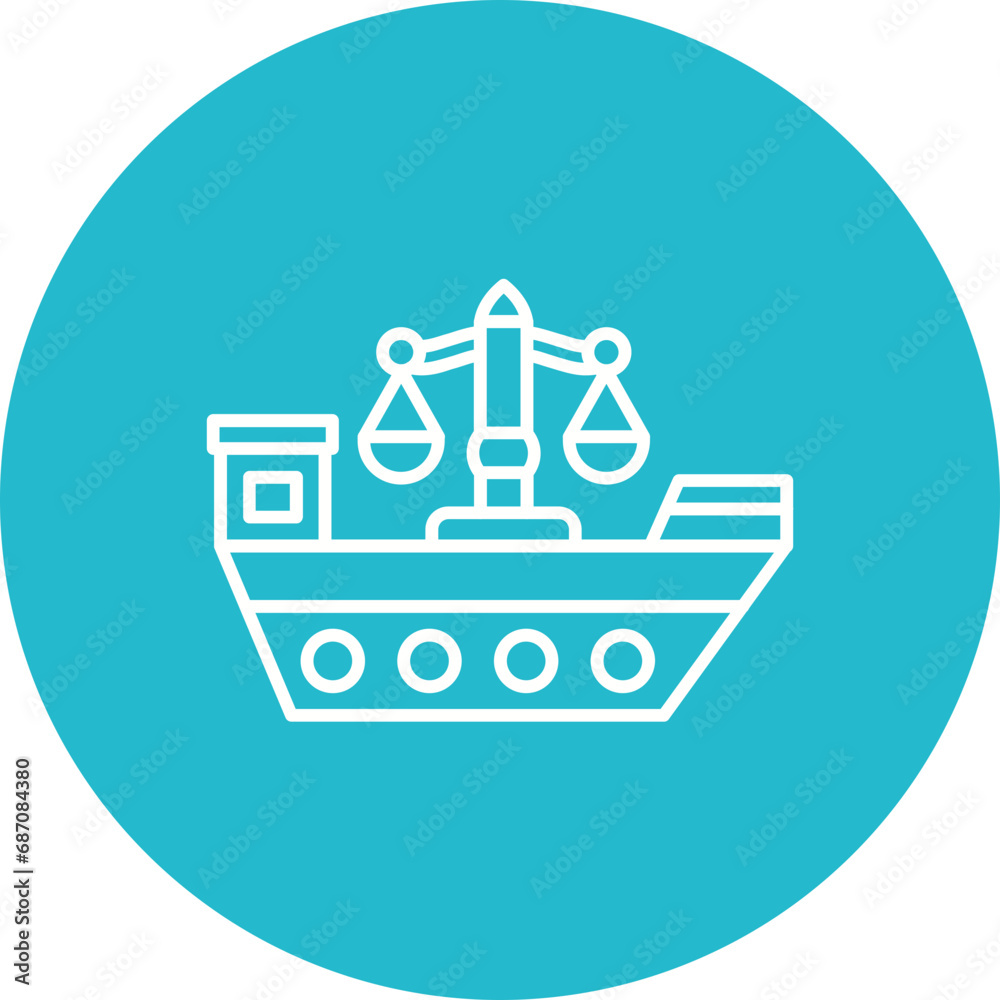 Obraz premium Maritime Laws Icon