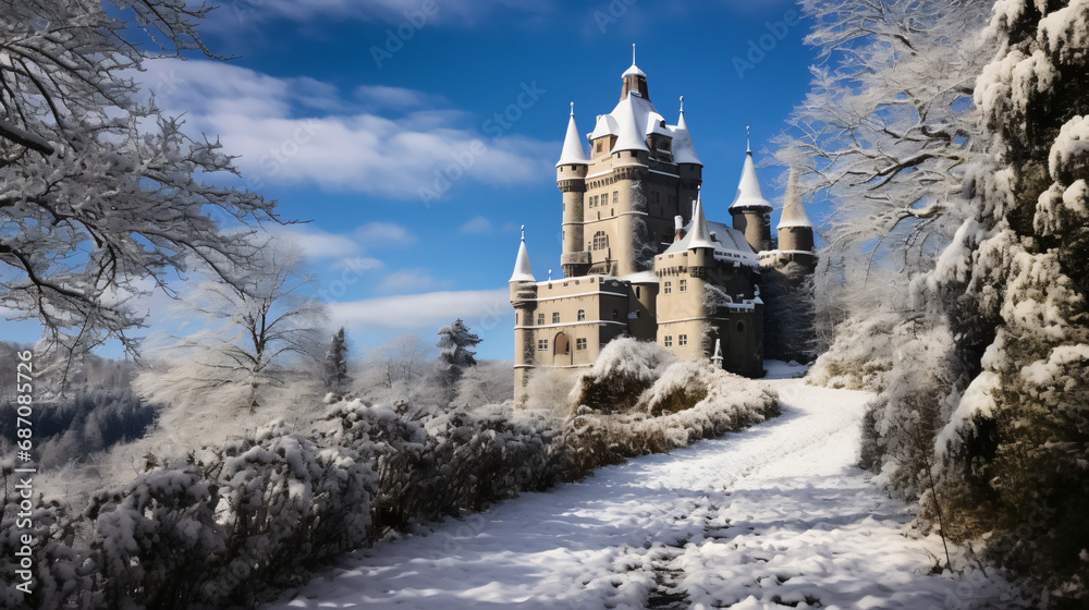 A frozen castle