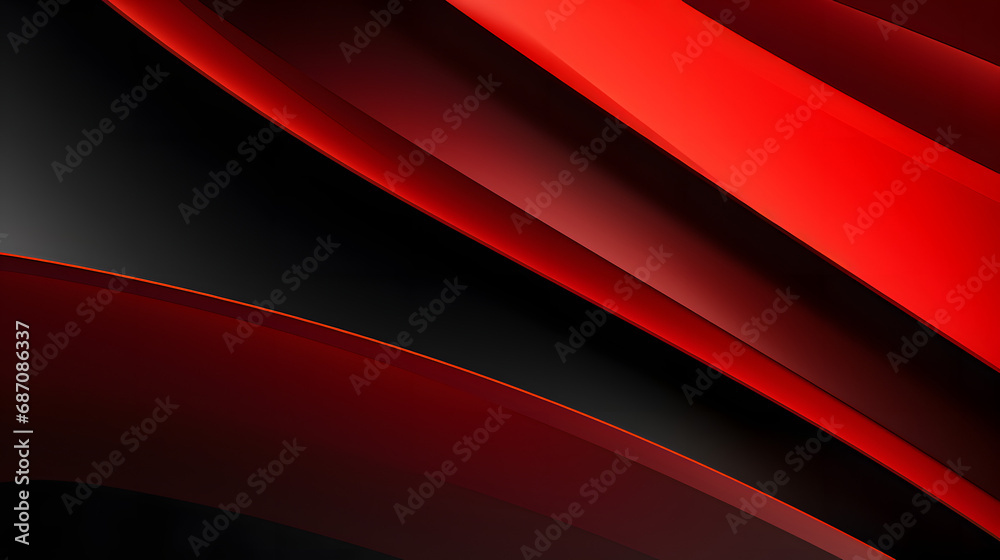 Bold red and black gradient background with sleek finish Bold red and black gradient background with sleek finish