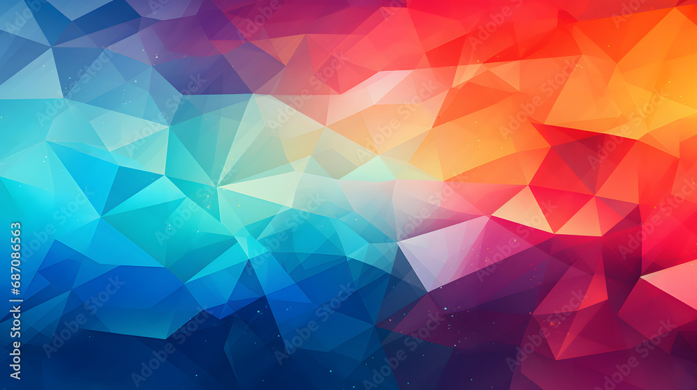 Colorful abstract background with overlapping geometric shapes