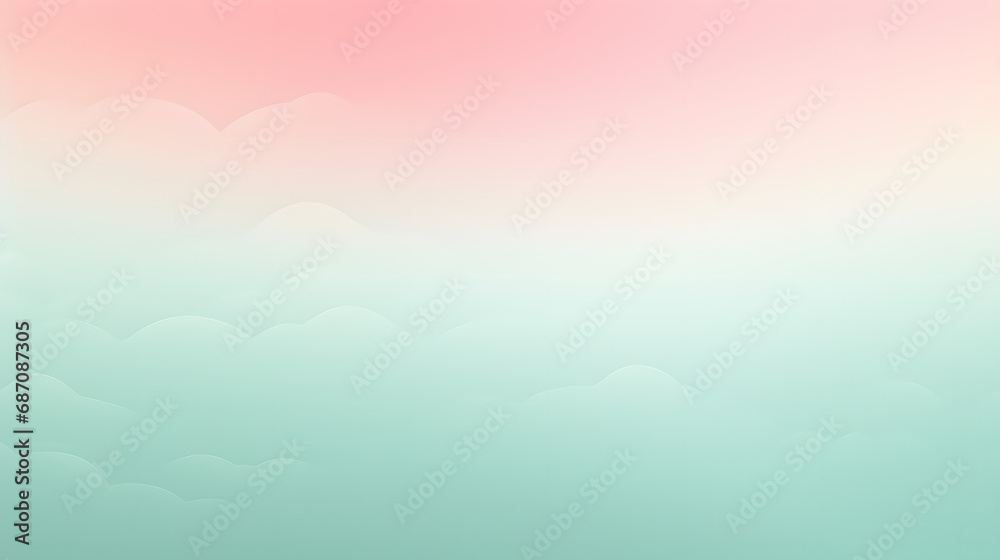 Soft gradient background transitioning from mint green to pastel pink