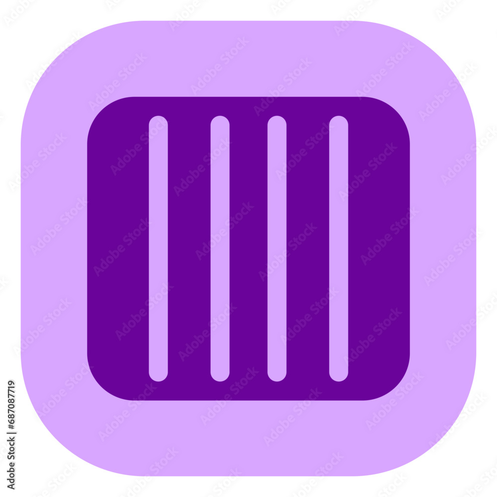 Editable vector column view icon. Part of a big icon set family. Perfect for web and app interfaces, presentations, infographics, etc