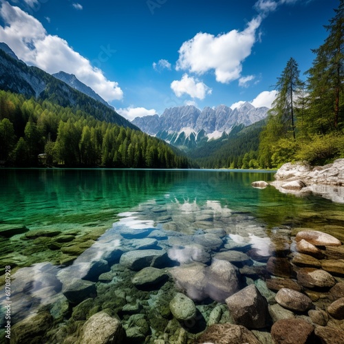 Jasna Lake in Slovenia