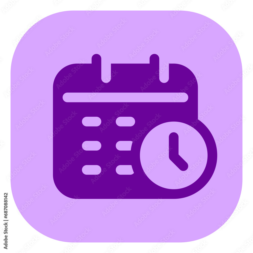 Editable vector time and date schedule icon. Part of a big icon set family. Perfect for web and app interfaces, presentations, infographics, etc Editable vector time and date schedule icon. Part of a big icon set family. Perfect for web and app interfaces, presentations, infographics, etc