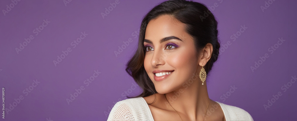 Beautiful Moroccan good woman nice fashion half body eye contact Beautiful Moroccan good woman nice fashion half body eye contact