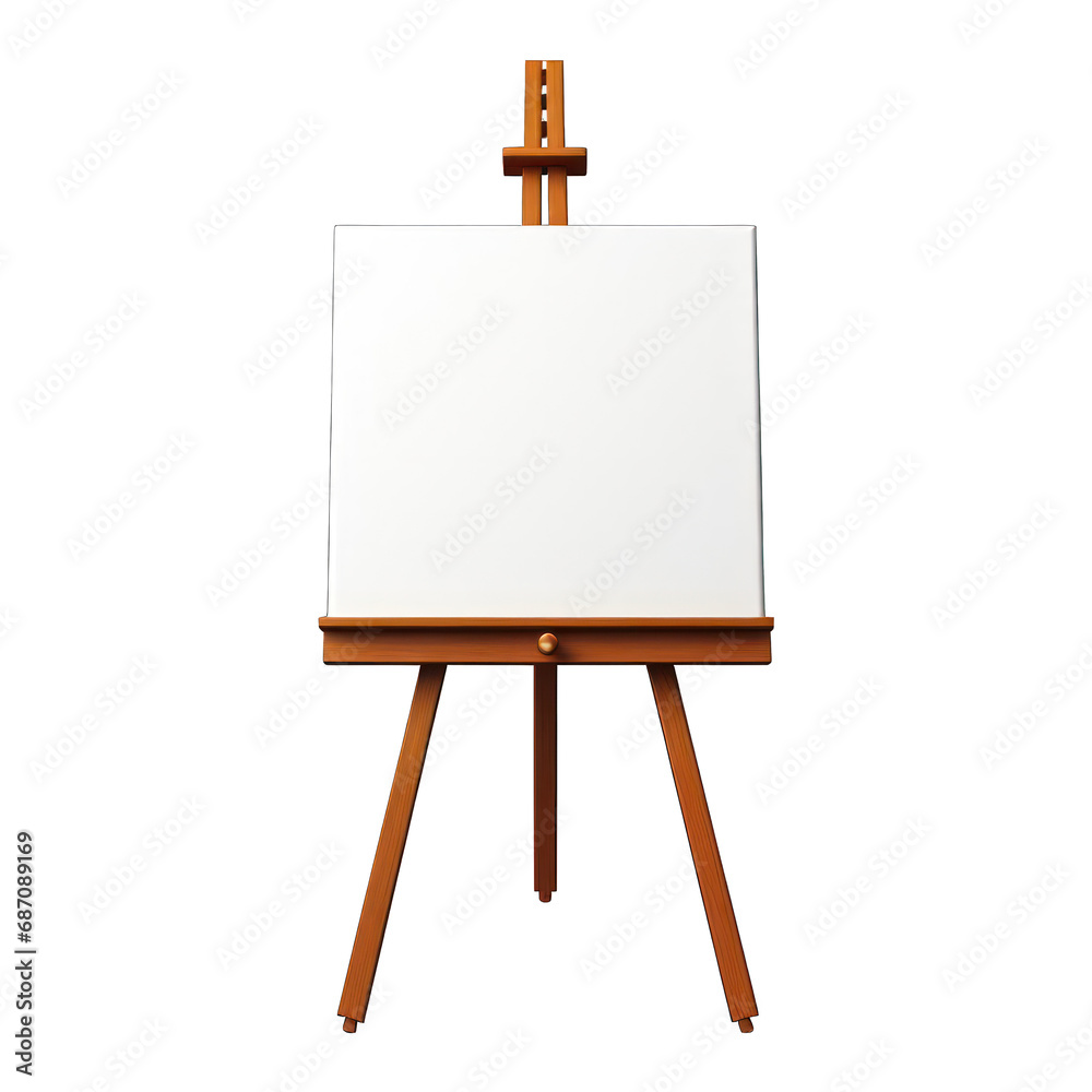 Easel Isolated on Transparent or White Background, PNG Easel Isolated on Transparent or White Background, PNG