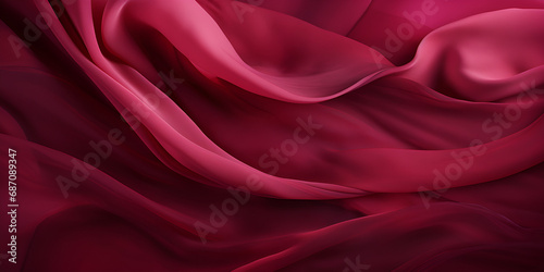 red velvet fabric texture used as background. Empty red fabric background of soft and smooth textile material.AI Generative