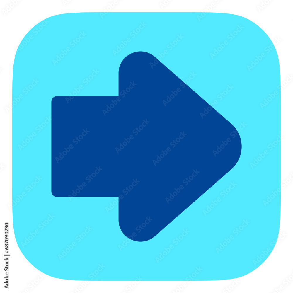 Editable vector forward arrow icon. Part of a big icon set family. Perfect for web and app interfaces, presentations, infographics, etc