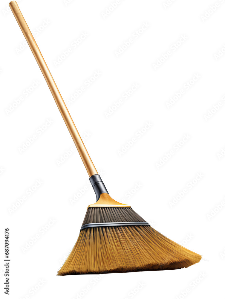 broom isolated on white