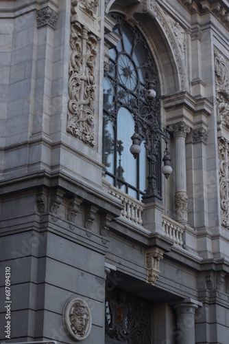 Classic architecture in the downtown of Madrid, Spain