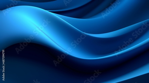 Blue wavy background. 3d rendering  3d illustration.