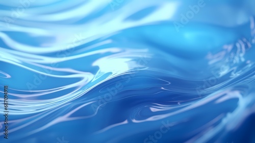 abstract blue background with smooth lines and waves  3d render illustration