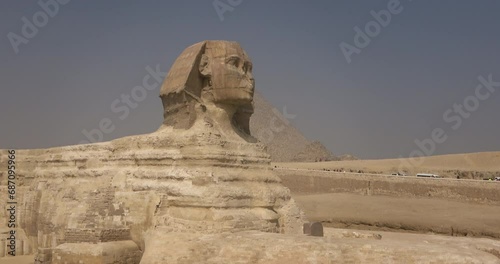 The statue of the Sphinx in Egypt