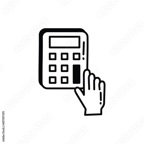 Accounting icon vector stock illustration