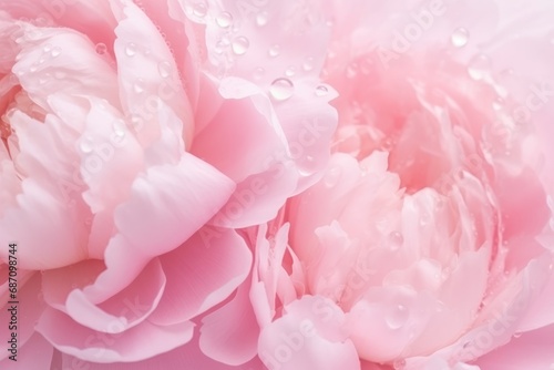 Light gentle pink background peony petals. close-up. Peony flowers close-up, soft focus. Gentle floral background. Abstract background with flowers.