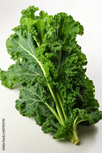 Kale. Portrait. Ideal for advertising or banner.