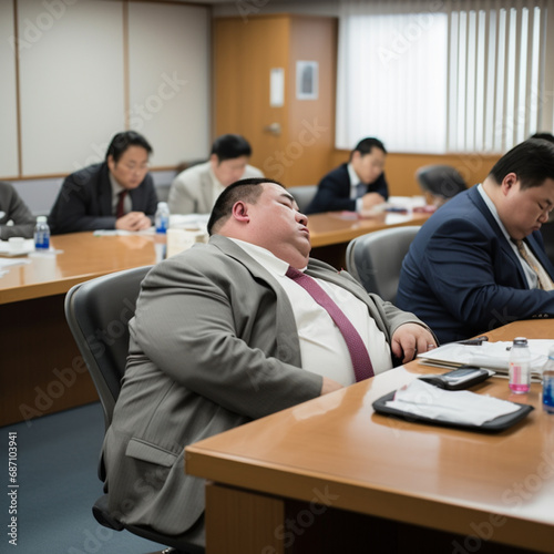 居眠りおじさん