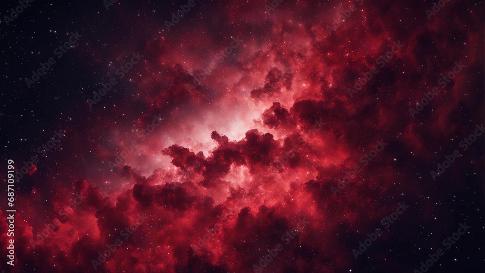 Celestial red sky full of stars , science nebula milky way infinity earth solar Celestial red sky full of stars , science nebula milky way infinity earth solar