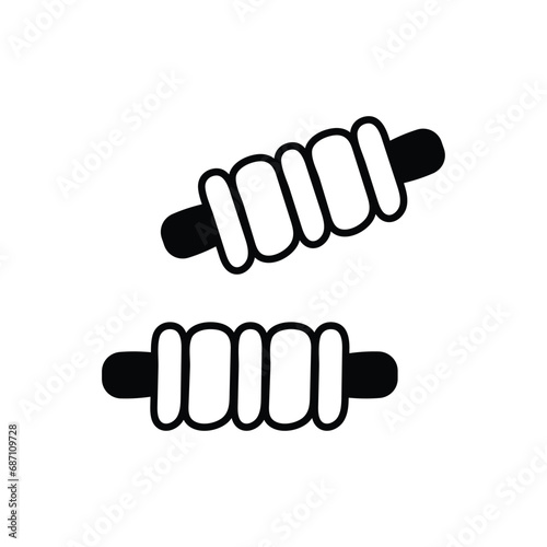 Wicket Bails icon vector stock illustration