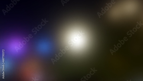 Defocused of blur bokeh city night light on the black background abstract
