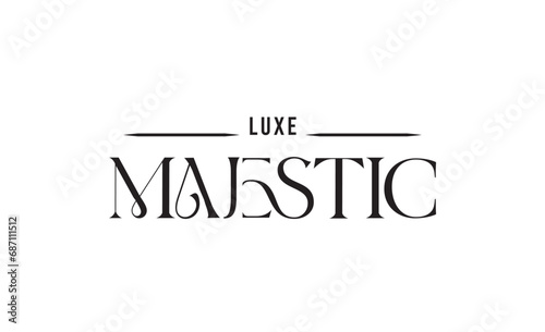 Majestic, luxury logo, luxe